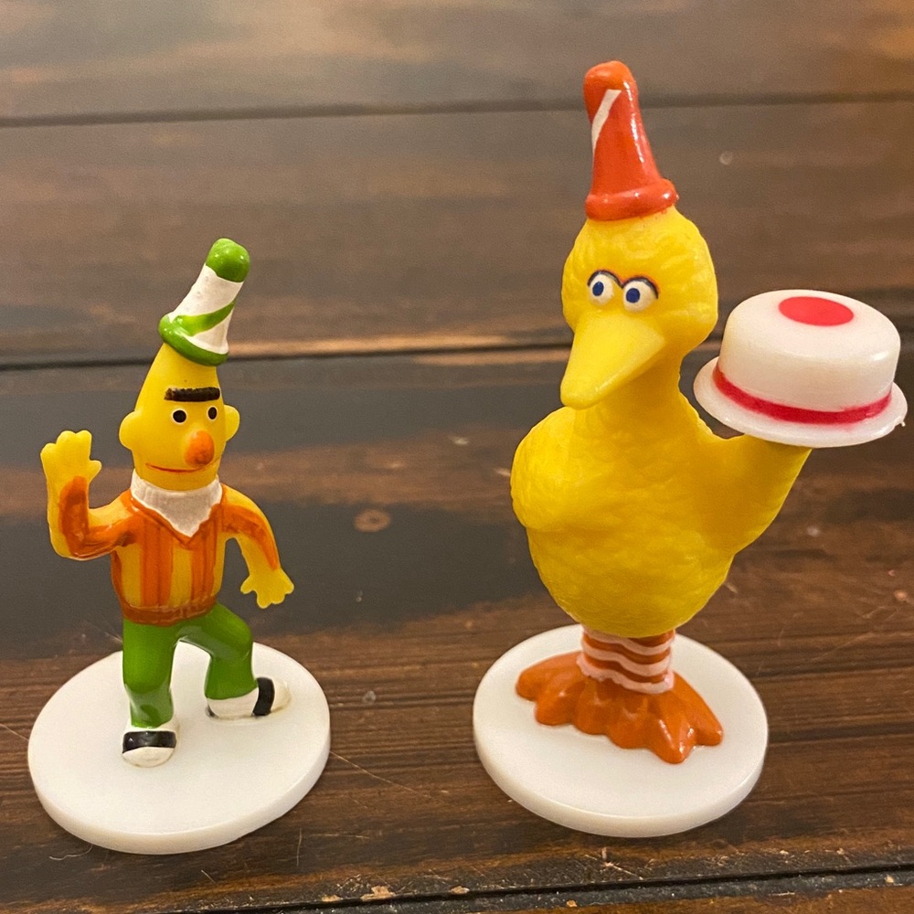 Vintage 1980’s Wilton Sesame Street cake toppers